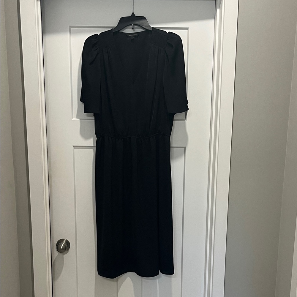 Banana Republic Satin Black Dress